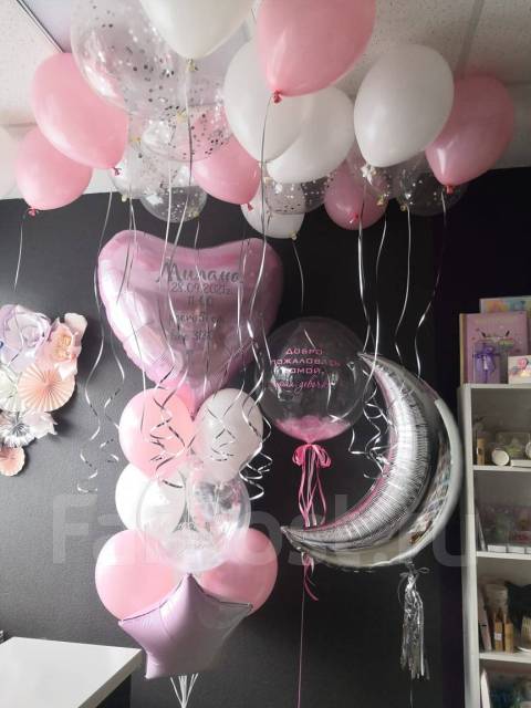 Воздушные (гелиевые, гелевые) Шары (шарики)на выписку из роддома. Акции ...