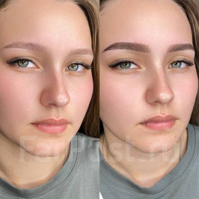 Окрашивание Долговременная укладка бровей Ламинирование ресниц во ...