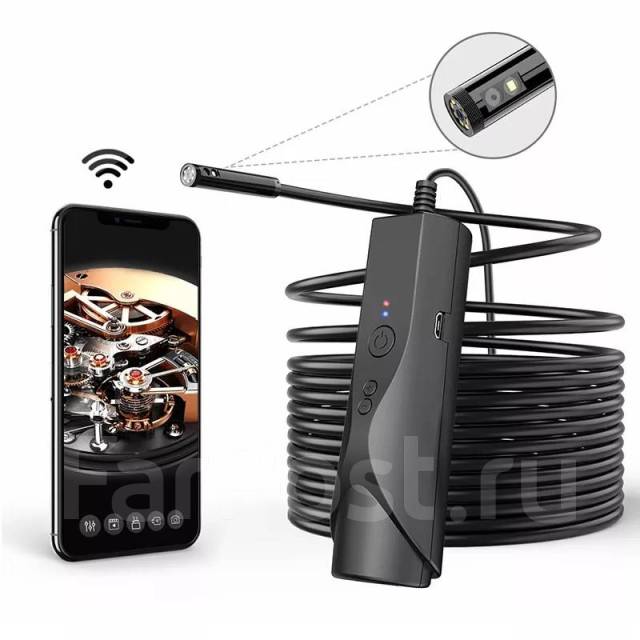Камера эндоскоп WiFi автомобильный,2 камеры 5м - Инструмент и ...