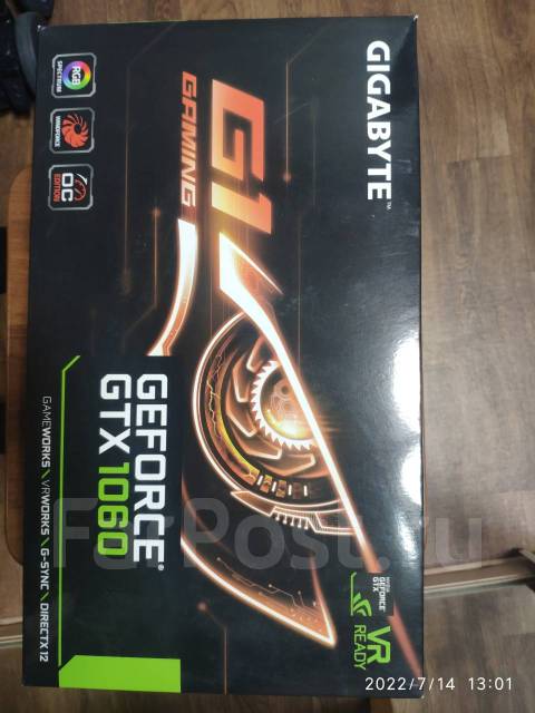 Видеокарта Nvidia GeForce GTX 1060 6GB, б/у, в наличии. Цена: 10 000 ...