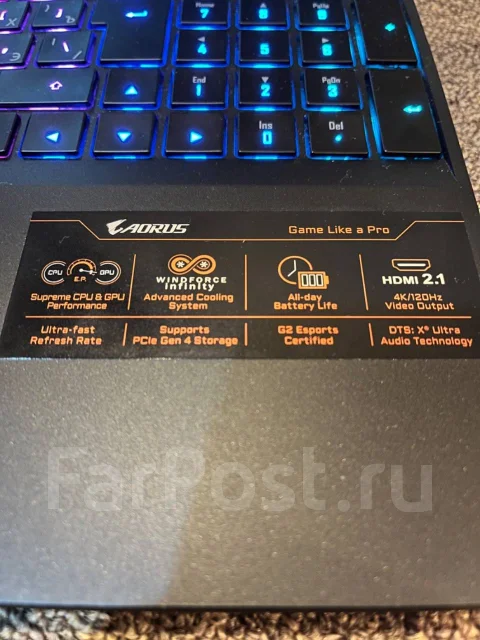 Gigabyte Aorus 15P KD. 15.6", 2,3����, ��� 16 ��, ���� 1 000���, WiFi: 1, Bluetooth: 1, ����������� �� 8��. ����