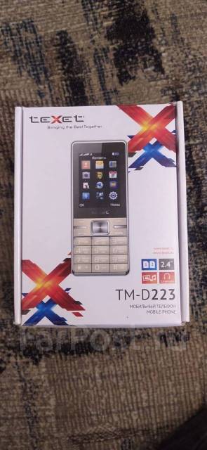 Новый телефон, teXet TM-B221, в наличии. Цена: 700₽ во Владивостоке
