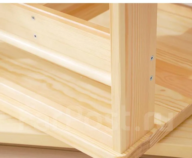 Трехуровненая книжная полка из натуральной сосны - Мебель во Владивостоке