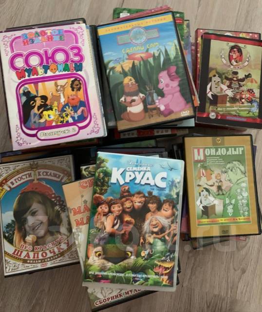 Диски детские с мультфильмами - Книги, CD, DVD во Владивостоке