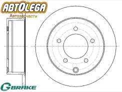 ���� ��������� ���. G-brake Mitsubishi Lancer X 4B10/11,4A91 CY#, (07-) GR01811 ����