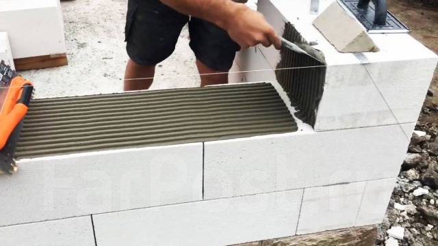 Кладка блока, бетонные работы в Находке