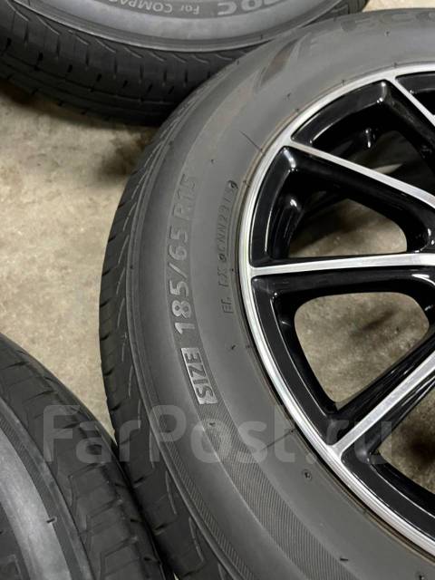 Диски R15(4*100) Eco Forme + Резина 185/65/15 лето Bridgestone Ecopia ...