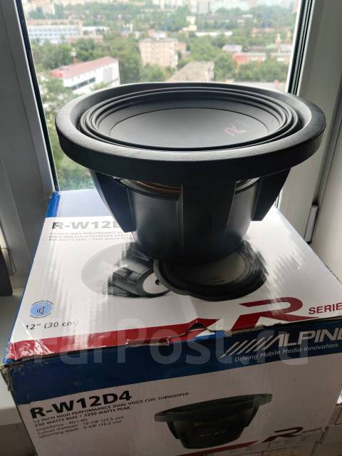 Сабвуферный динамик Alpine R-W12D4, компонентные, 30 x 30 см (11,8 x 11 ...