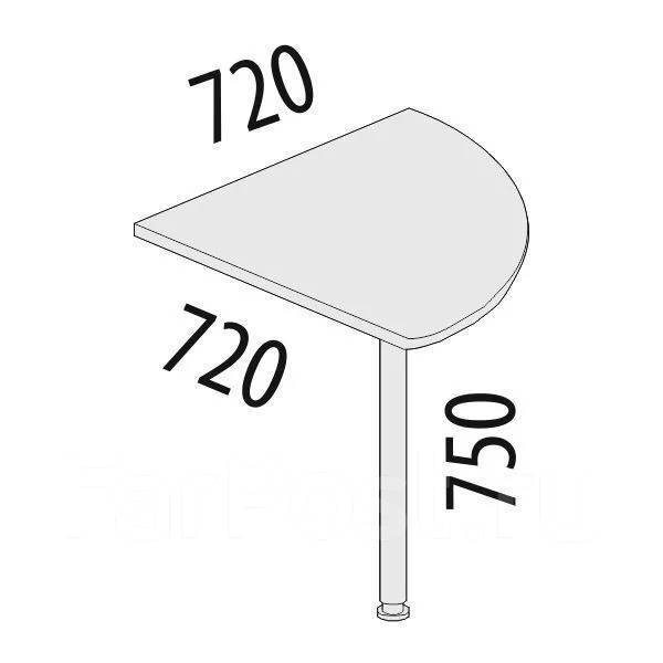 Приставка к столу угловая Альфа 63.13 - Мебель во Владивостоке