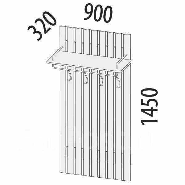 Вешалка настенная 90 см