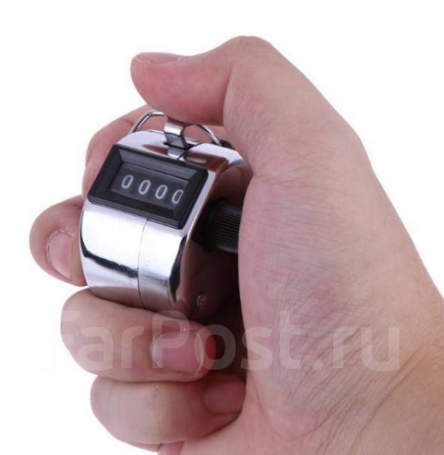 Механический ручной счетчик (Hand Tally Counter), Металлический .