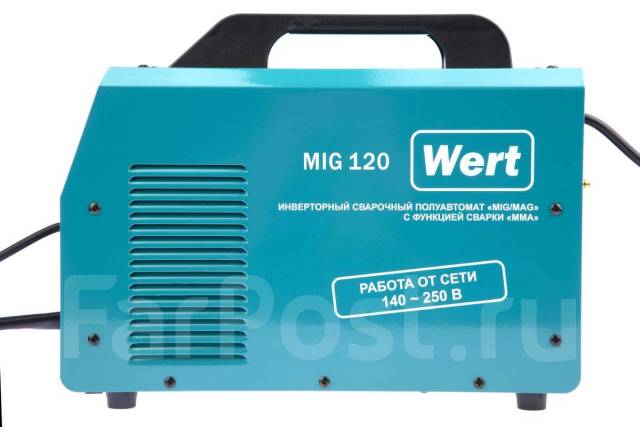 Сварочный полуавтомат WERT MIG 120. 30-120A(MIG/MAG), 30-120А(MMA ...