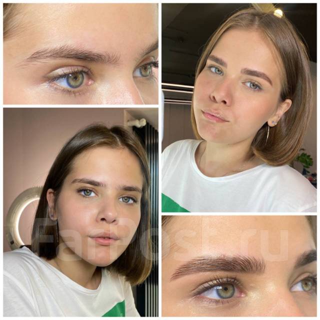 Окрашивание и коррекция бровей | Долговременная укладка | Вторая речка ...