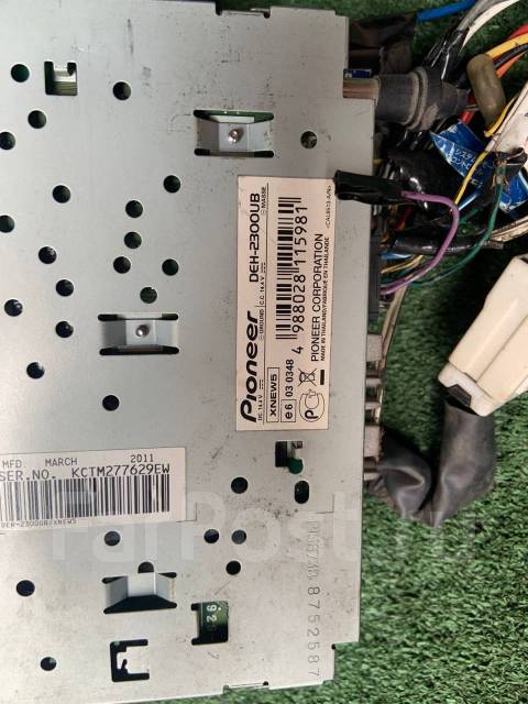 Магнитофон Pioneer DEH-2300UB, 1 DIN — 178x50 мм, б/у, в наличии. Цена ...