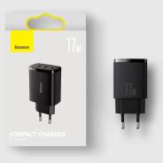    3xUSB Baseus Compact Charger 3U 17W 