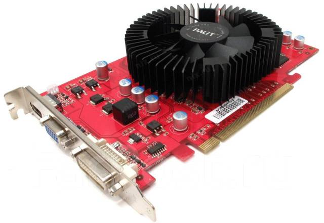 Нерабочая Видеокарта Palit GeForce® 9600 GT 1 Гб DDR2, б/у, в наличии ...