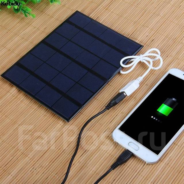 Солнечная батарея с usb-разъемом 6v 3,5 w 580-600mA, новый, под заказ ...