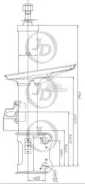 ������ ������������ �������� ����� /334094/ Toyota Estima/Previa (_R1_, _R2_) 2WD, 4WD 90- JUST Drive JAS0055 JAS0055 ����