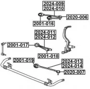 ����������� ��������� �������� ������ Chrysler Chrysler 300 C `04- ASVA 2001-016 2001016 ����