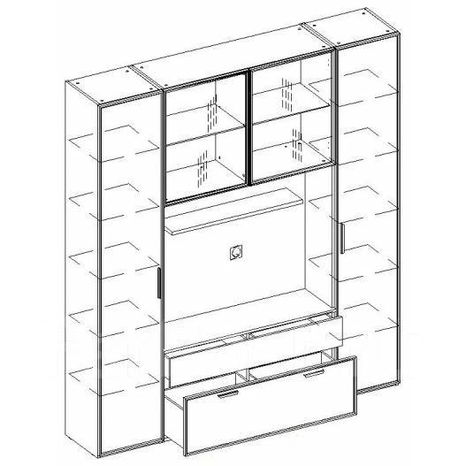 Гостиная 01 Rimini серый/туя от Шатура Мебель, новый, под заказ. Цена ...