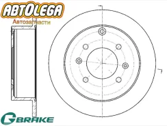 ���� ��������� G-brake Hyundai Matrix 01-08/Sonata 98-04/KIA Magentis GR01637 ����