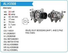 ��������� Isuzu ELF 4HF1 24V 80AMP �95� - MH Krauf ALH9508WA ����