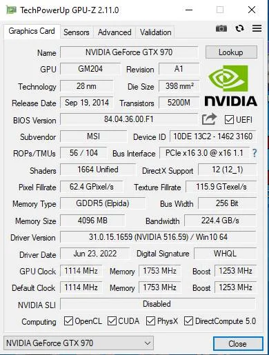 GeForce GTX 970 ����