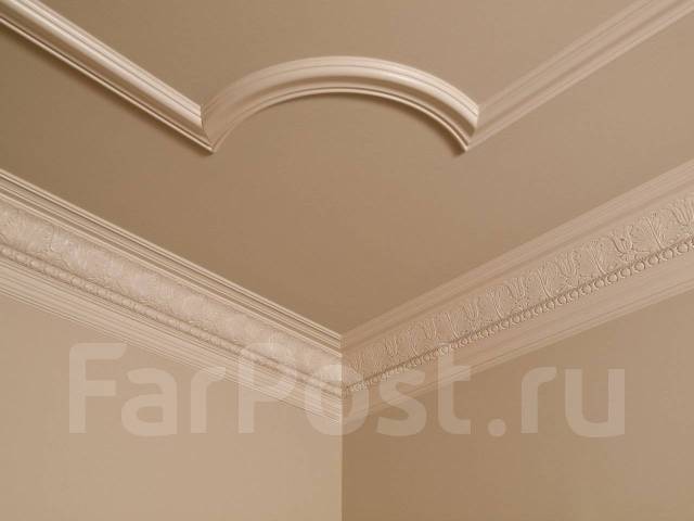 Установка потолочного фриза, карнизов, плинтусов во Владивостоке