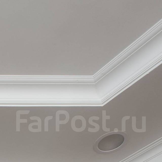 Установка потолочного фриза, карнизов, плинтусов во Владивостоке