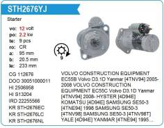 ������� Komatsu [4D94E], Yanmar [4TNE94] 9T 12V Krauf STH8676RD ����