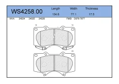 ������� ��������� ����� TLC Prado 120,150/Hilux 04-/Tundra; GX470/GX460 WS425800 ����