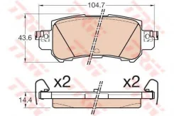 ������� ��������� ������ Mazda CX-5 (KE, GH) 2011-2017/CX-3 (DK) 2015- GDB3539 ����