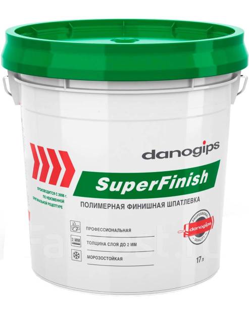 Шпаклевка финишная Superfinish 24 кг (3 ведра) - Строительные смеси во ...