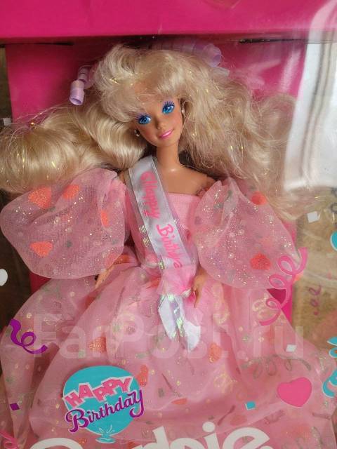 90 Vintage 1990 Happy Birthday Barbie Doll Mattel 4 000