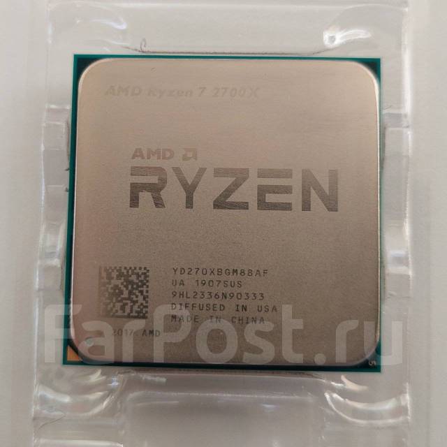 Процессор AMD Ryzen 7 2700X BOX, б/у, в наличии. Цена: 7 456.75₽ во ...