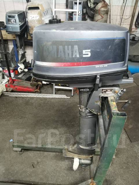 Лодочный мотор Yamaha 5л/с, 5,00 л.с. бензиновый, 2-тактный, румпельное ...
