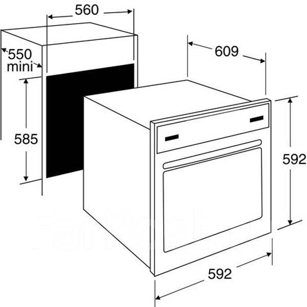 Как замерить духовой шкаф встраиваемый правильно