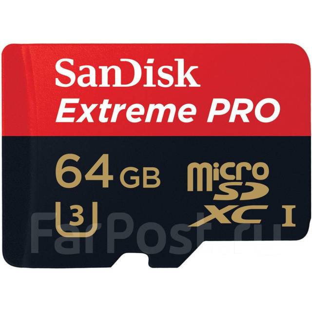 Карта памяти sandisk extreme pro 64 гб