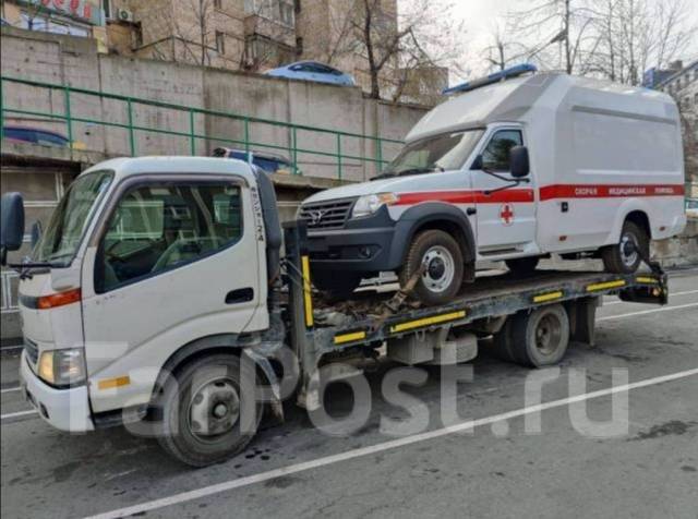 Эвакуатор 3т, с краном, лебедкой, попутно из Уссурийска до Владивостока ...