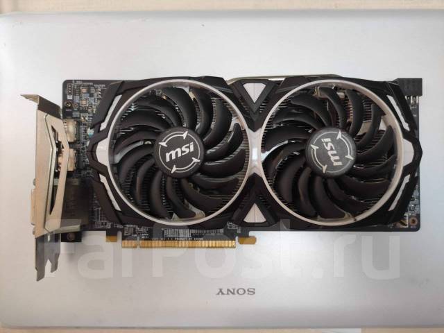Видеокарта AMD Radeon RX 580 8GB MSI Armor, б/у, в наличии. Цена: 11 ...