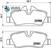 ������� ��������� �������� | ��� | MINI MINI (F56) Cooper 04.2013 - MINI MINI (F56) Cooper S 04.2013 - Brembo P06090 P06090 ����