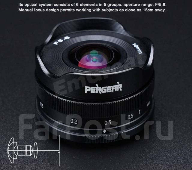 ХИТ осени! Сверхширик для безз-лок FUJI - Pergear10mm f5.6. Новый ...