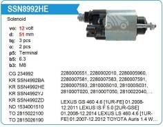 ����������� ���� �������� Toyota Auris, Corolla, RAV4, Yaris 06 ������ ����� SSN8992 SSN8992 ����