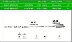 ��������� ������� ����� � ����������� Subaru Forester, Impreza 1997-2006 � 4612 ����