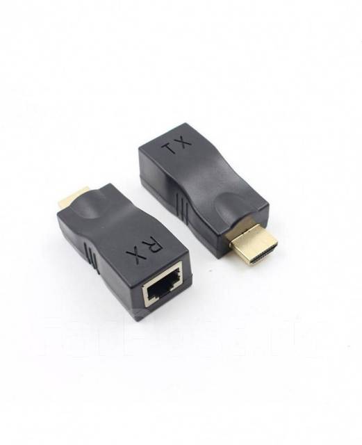 Переходник адаптер HDMI Extender по витой паре RJ45 до 30м, новый, под ...