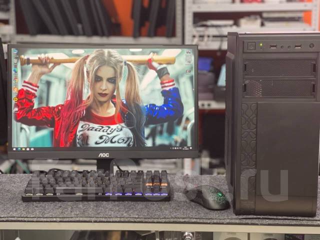Хороший ПК! G4560, 12Гб, SSD, GeForce 2Гб+монитор 22! Гарантия1год ...
