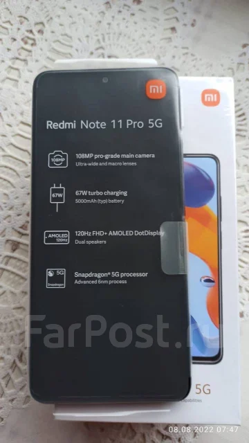 Xiaomi Redmi Note 11 Pro 5G. �����, ������, 5G ����