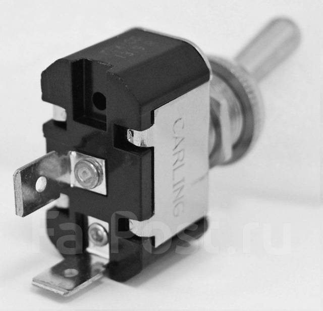 Тумблер двухпозиционный (ON)-OFF 12В/15А 2P, новый, в наличии, доставка ...