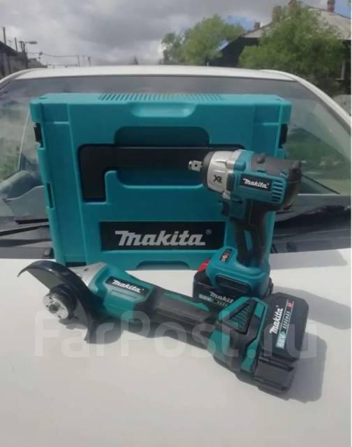 Makita аккумуляторная болгарка + гайковерт, новый, в наличии. Цена: 7 ...