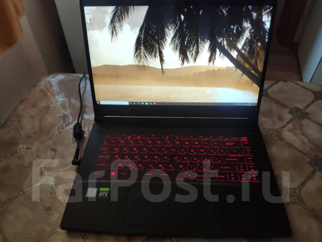MSI GF65 Thin 9SEXR. 15.4", 4,1����, ��� 16 ��, ���� 256���, WiFi: 1, Bluetooth: 1, ����������� �� 8��. ����